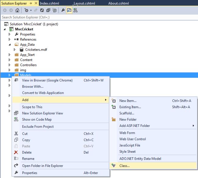 Connection String In Mvc